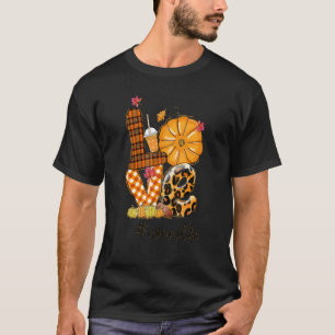T-shirt Thanksgiving Love Nonni Life Candy Leopard Fall