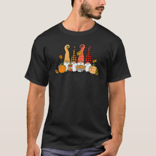 T-shirt Thanksgiving mignon Gnome Citrouille cadeaux d'app