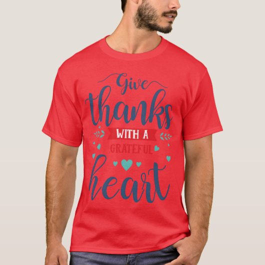 T-shirt Thanksgiving motivational quote friends (Devant)