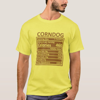 T-shirt Thanksgiving Noël Drôle Corndog Nutrition Fac