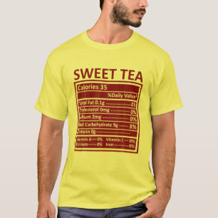 T-shirt Thanksgiving Noël Funny Sweet Tea Nutrition F