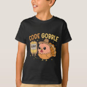 T-shirt Thanksgiving Nurse Code Gobble Funny Rn Cna Medica (Devant)