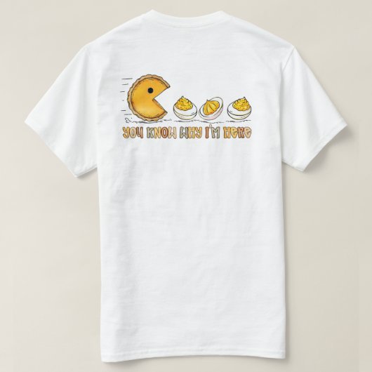T-shirt Thanksgiving Pumpkin Pie Chasing, Funny Fall Desse (Design dos)
