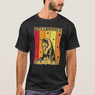 T-shirt Thanksgiving Retro Rough Collie Chien Correspondan