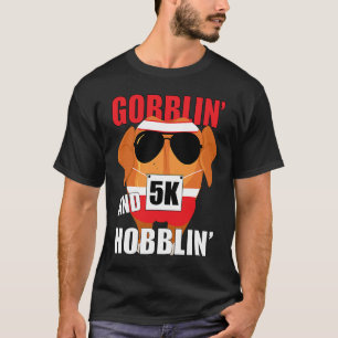T-shirt Thanksgiving Run Family Turkey Trot Gobblin et Ho