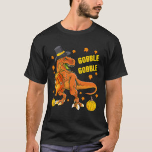 T-shirt Thanksgiving T Rex Dinosaur Turquie Costume Kids G
