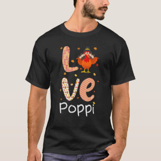 T-shirt Thanksgiving Theme Love Poppi Joyeux Tha de la Tur