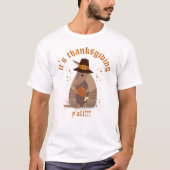 T-shirt Thanksgiving Turkey Leg Armadillo Texas (Devant)