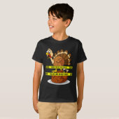 T-shirt Thanksgiving Turkey Line Ne traversez pas les plai (Devant entier)