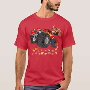 T-shirt Thanksgiving Turkey Riding Monster Truck 1