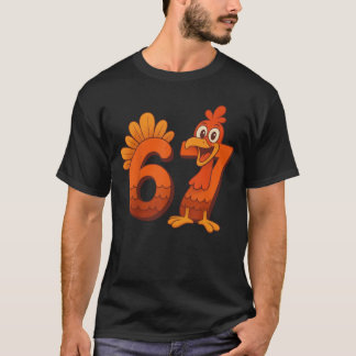 T-shirt Thanksgiving Turkey Six Seven Joke