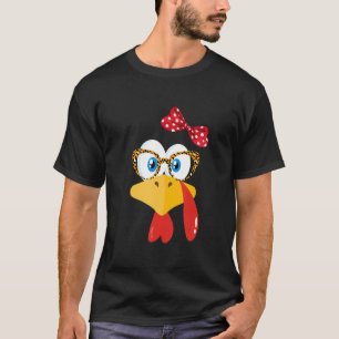 T-shirt Thanksgiving Turquie Face Empreintes de léopard lu