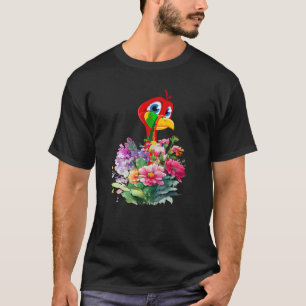 T-shirt Thanksgiving Turquie Face Fleurs Florales Femmes F