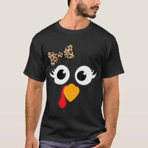 T-shirt Thanksgiving Turquie Faire face aux cils Empreinte