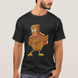 T-shirt Thanksgiving Turquie Fake Cat Meow Cat Thanksgivin