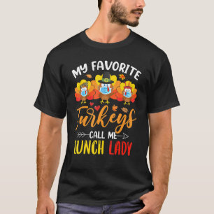 T-shirt Thanksgiving Turquie Mes Dindons Préférés M'Appele
