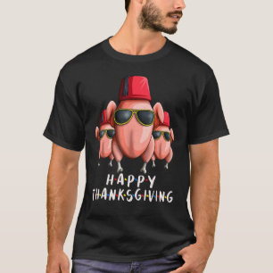 T-shirt Thanksgiving Turquie pour les amis Turquie Head