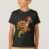 T-shirt Thanksgiving Turquie Runback Football Boys Kid (Devant)