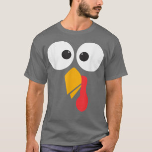 T-shirt Thanksgiving Turquie Visage Correspondant Costume