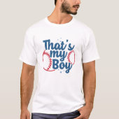 T-shirt That's My Boy Baseball (Devant)