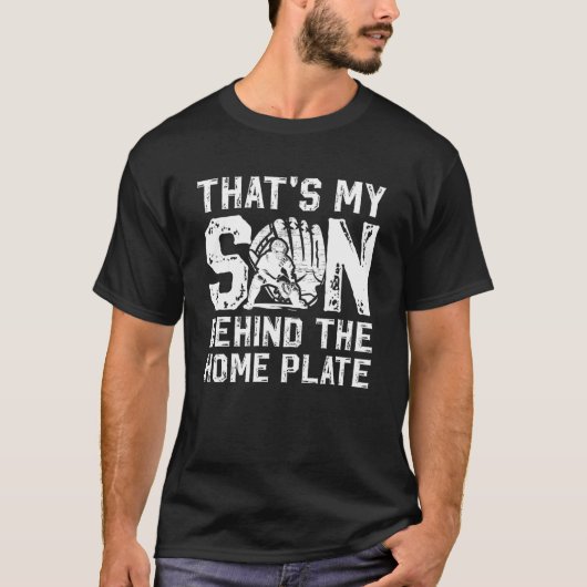 T-shirt That's My Son Baseball Catcher Dad Baseball Catche (Devant)