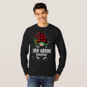 T-shirt The 3rd Grade Gnome Buffalo Plaid Christmas Matchi (Devant entier)