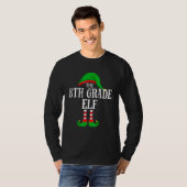 T-shirt The 8th Grade Elf Family Group Matching Christmas  (Devant entier)