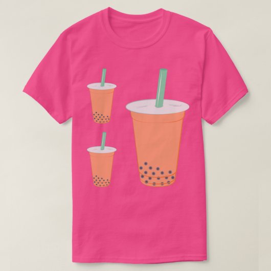 T-shirt Thé à bulle de lait thaïlandais (Design devant)