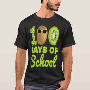 T-shirt Thé amateur de kiwi nourriture drôle 100 jours d'é