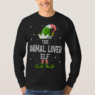T-shirt The Animal Lover Elf Family Matching