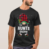 T-shirt The Aunta Gnome Buffalo Plaid Christmas Matching F (Devant)