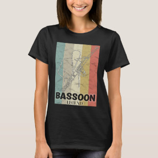 T-shirt The Bassoon Legend is in the House Retro Bassoon A