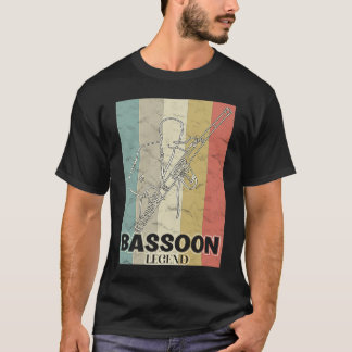 T-shirt The Bassoon Legend is in the House Retro Bassoon A