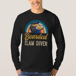 T-shirt The Bearded Clam Diver Sea Creature Clams