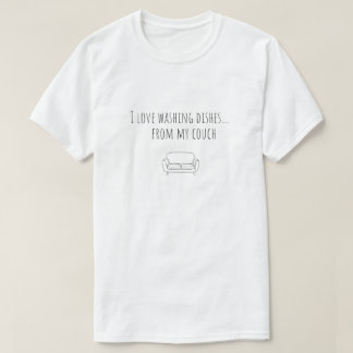 T-shirt The best way to wash dishes