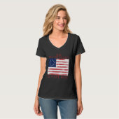 T-shirt The Bill of Rights is Past Due 1776 U S Flag Const (Devant entier)