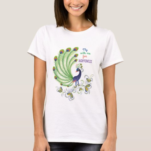 T-shirt "The Bird of Happiness" (Voorkant)