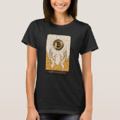 T-shirt The Bitcoin Tarot Card Two Hands Cryptocurrency BT (Devant)