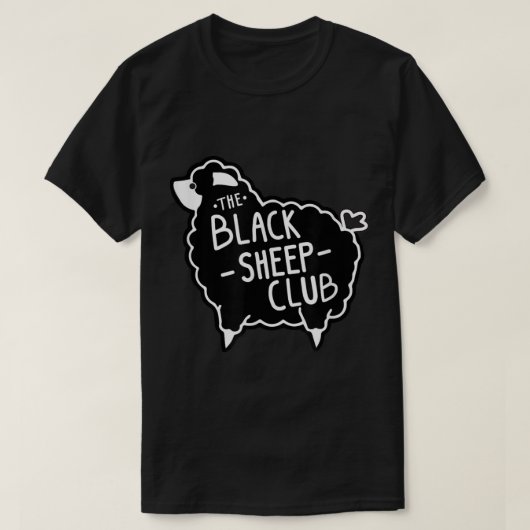 T-shirt The Black Sheep Club Design (Design devant)