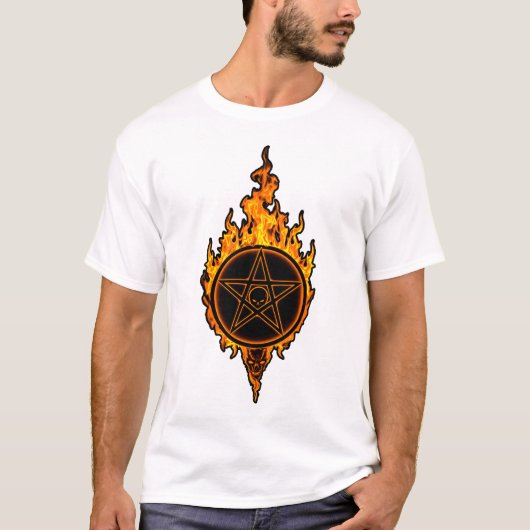 T-shirt The Blazing Pentagram (Devant)