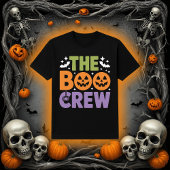 T-shirt The Boo Crew Halloween Jack-O'-Lantern & Spider Gr