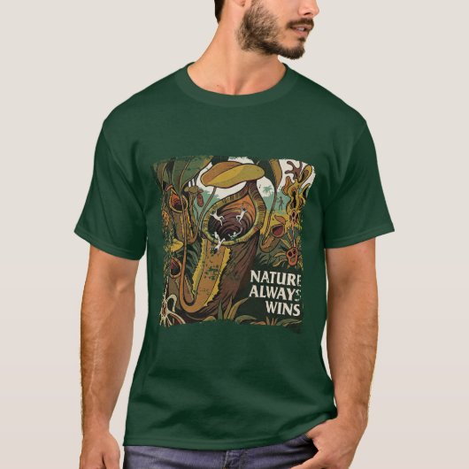 T-shirt The Botanical Consumption: "Nature Always Wins" (Devant)