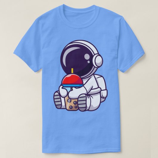 T-shirt Thé Bubble Cute Dans L'Espace (Design devant)