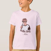 T-shirt thé bulle boba (Devant)