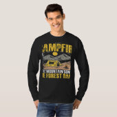 T-shirt The Campfire Forest Camp Travel Hiking Camper Camp (Devant entier)