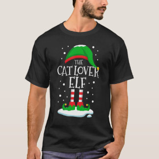 T-shirt The Cat  Elf Christmas Family Matching Xmas Dog Mo