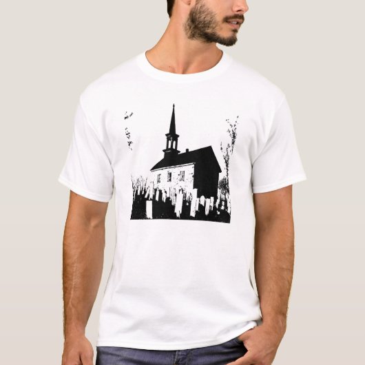 T-shirt The Church By The Cemetery (Devant)