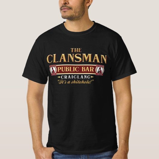 T-shirt " The Clansman Sh*tehole " (Devant)