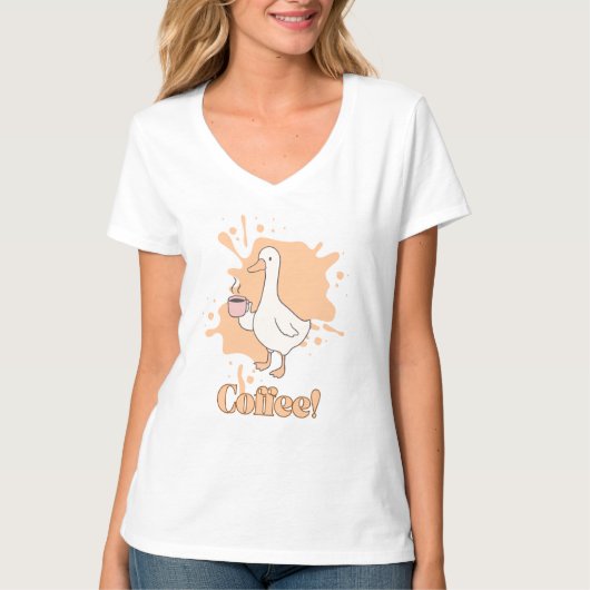 T-shirt The Coffee Duck (Devant)