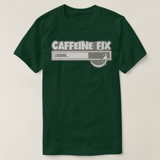 T-shirt The Coffee StoreCaffeine Fi Loading (Design devant)